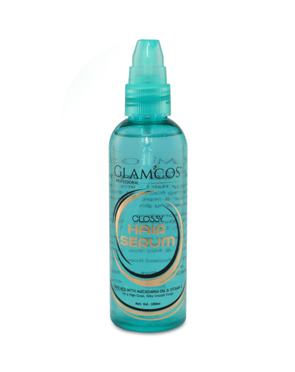 GLAMCOS Professional Classy Hair Serum 100 ml – High Gloss Shine, Frizz Control & Silky Smooth Finish with Macadamia Oil & Vitamin E