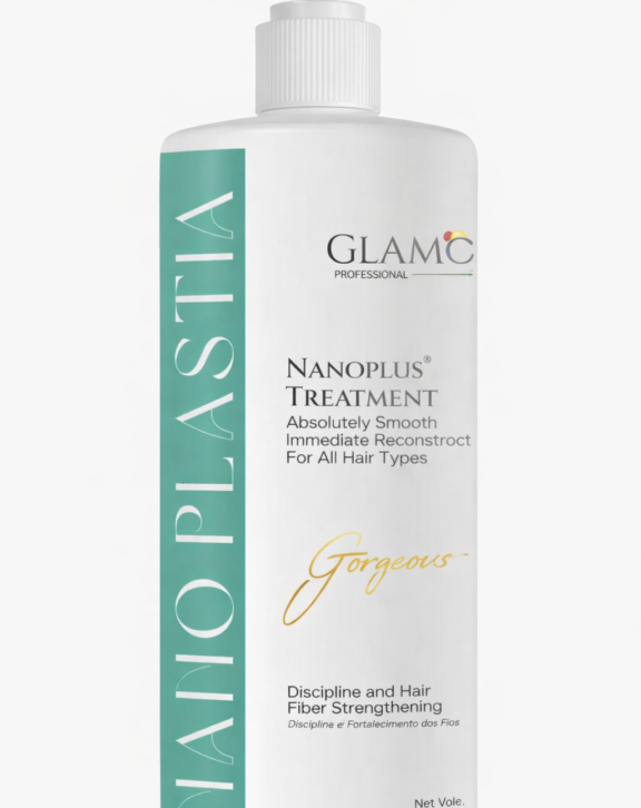 Glamcos Professional Nanoplus Treatment 1000ml | Advanced Hair Smoothening & Repair Treatment | Salon-Grade Formula for Dry, Frizzy & Damaged Hair
