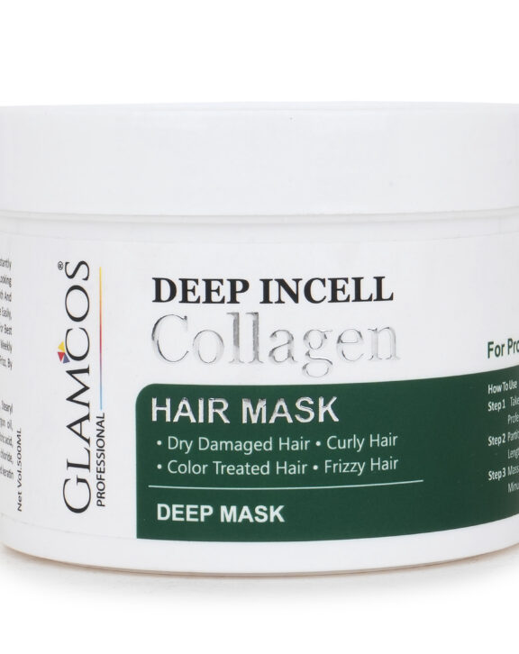 Glamco’s Professional Deep Incell Collagen Hair Mask 500ml – Deep Repair Treatment for Dry, Damaged & Frizzy Hair