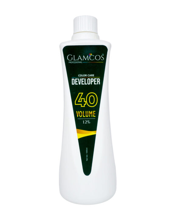 Glamcos Professional Color Care Developer 40 Volume (12%) – Hair Color Oxidizing Developer Cream – 1000ml