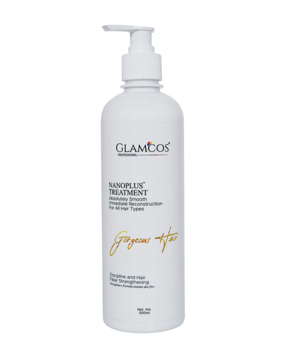 Glamcos Professional Nanoplus Hair Treatment – Instant Hair Reconstruction & Fiber Strengthening | Smooth & Gorgeous Hair | Suitable for All Hair Types | 500ml